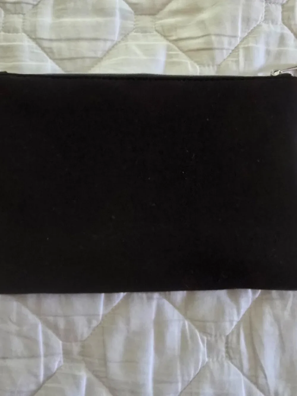 Dior Beauty Black Pouch Cosmetic Makeup Clutch Bag CD Logo Zipper New